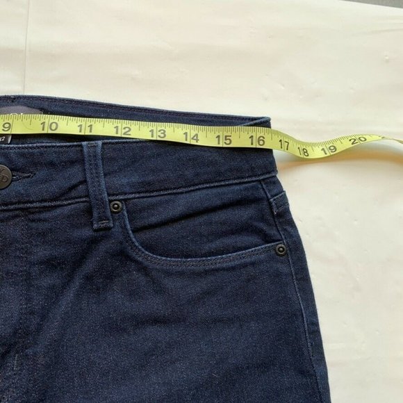 NYDJ Marilyn Straight Jeans Womens 12 Stretch Lift Tuck Technology Dark Blue NEW - Picture 10 of 12